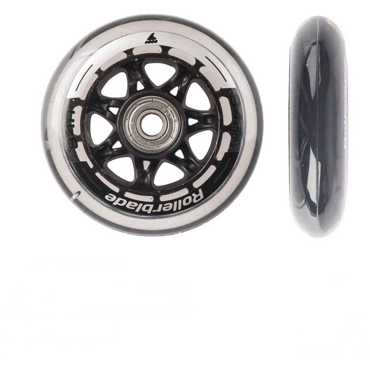RollerBlade Wheels with Bearings SG7 - Black RollerBlade Wheels with Bearings SG7 - Black